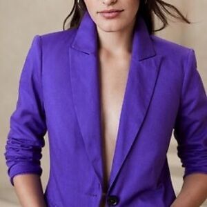 Banana Republic Vibrant Purple Suit Jacket